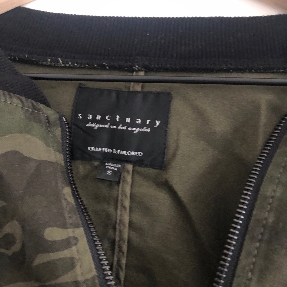 Sanctuary Camo Bomber Jacket